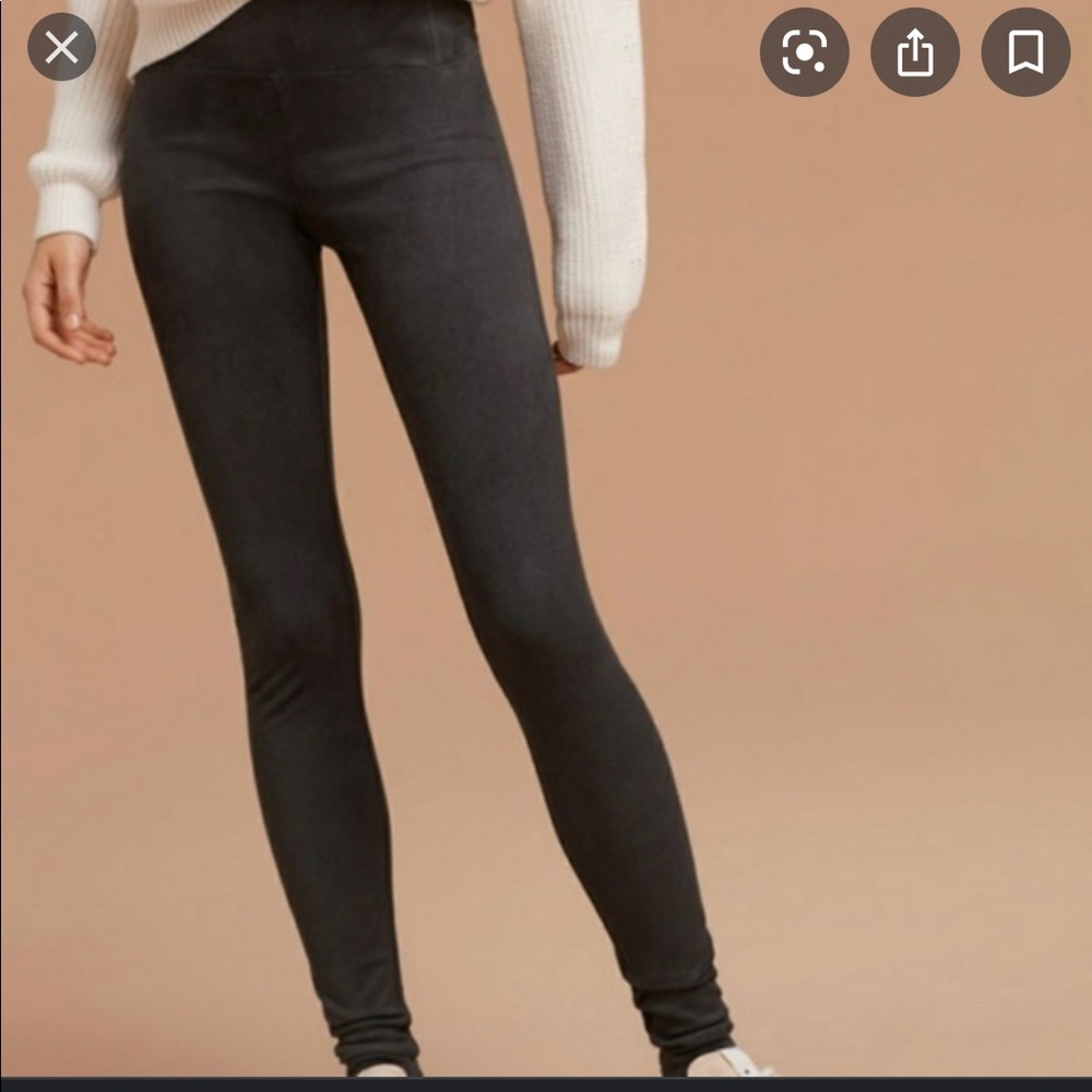 NWOT Aritzia Faux Suede Legging Black XXS